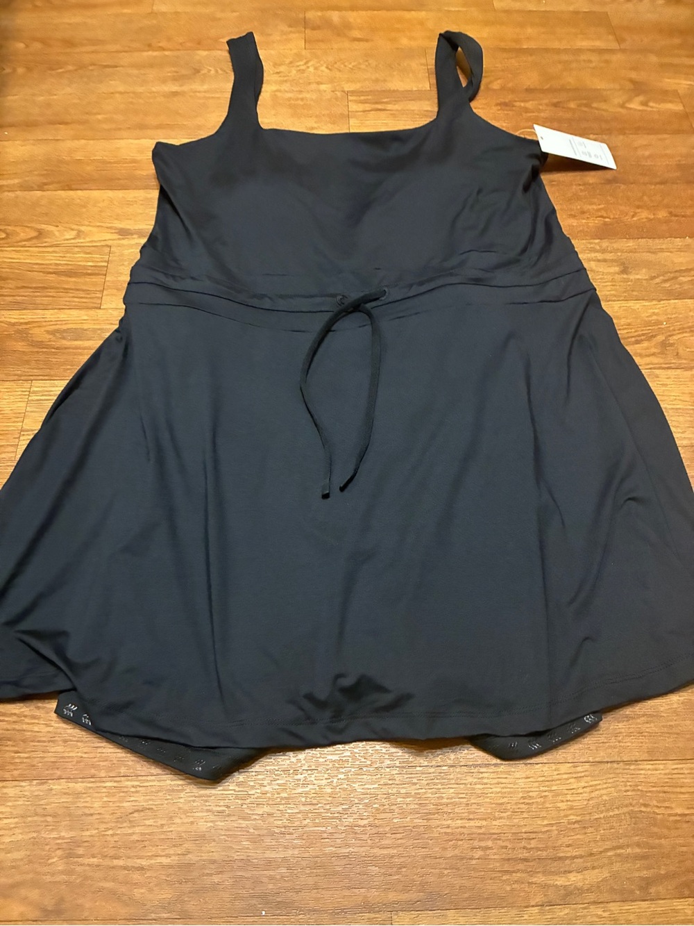 all in motion Black Knit Activewear Dress with Shorts Size XL NWT